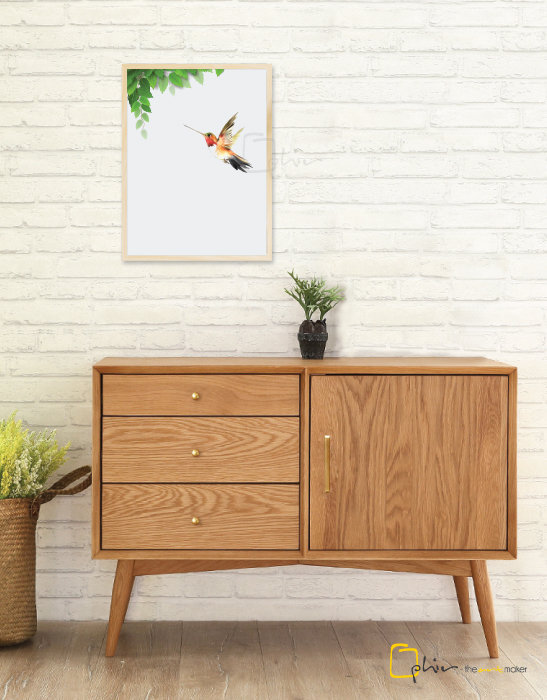 Summer Aves - Wooden Frame - Oak