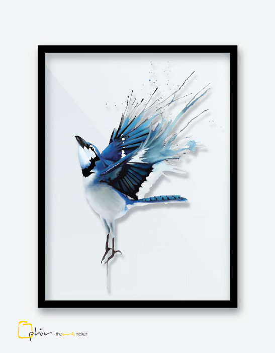 The Blue Sparrow - Plexiglass
