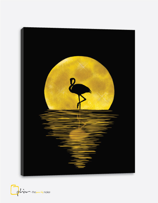 Night Flamingo - Classic Gallery Wrap