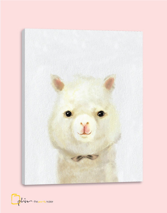 The Fluffy Fleece Llama - Classic Gallery wrap