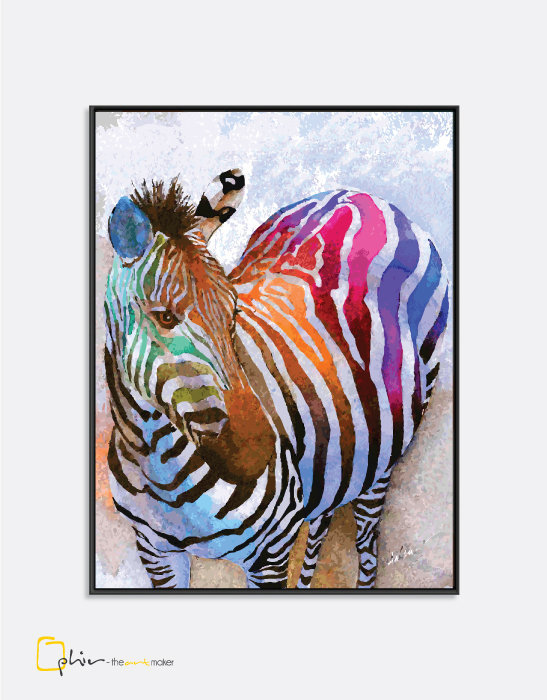 Colorful Equus - Floater Frame