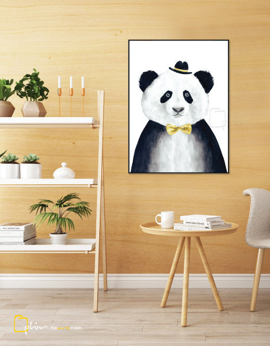 Mr Panda - Floater Frame - Black