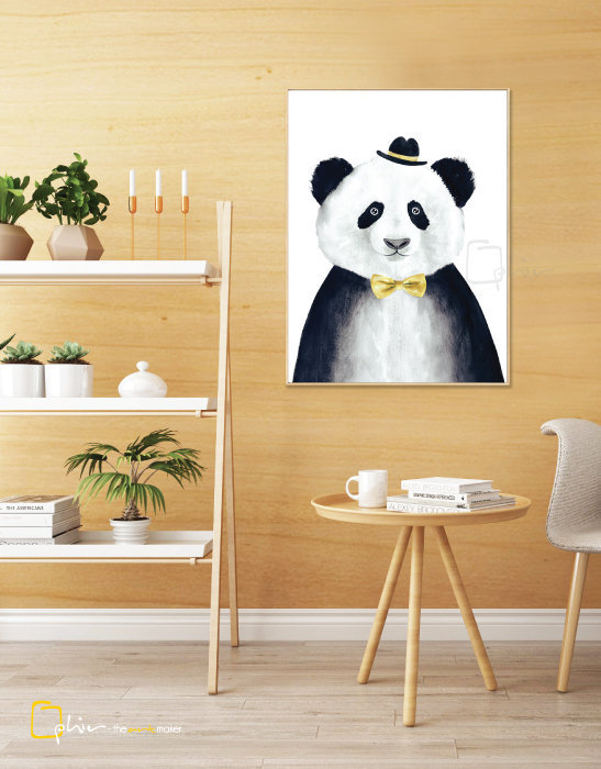 Mr Panda - Floater Frame - Light Oak