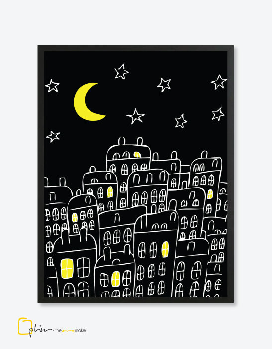 Starry Night - Wooden Frame