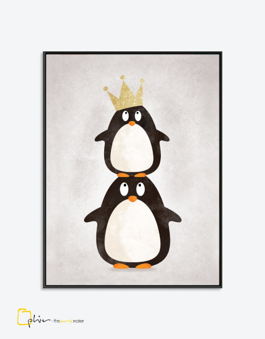 Emperor Penguins - Floater Frame