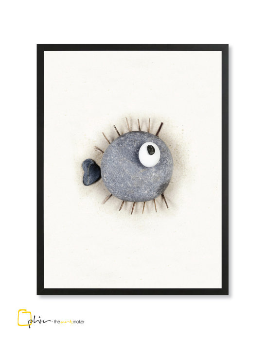 Blow Fish - Wooden Frame