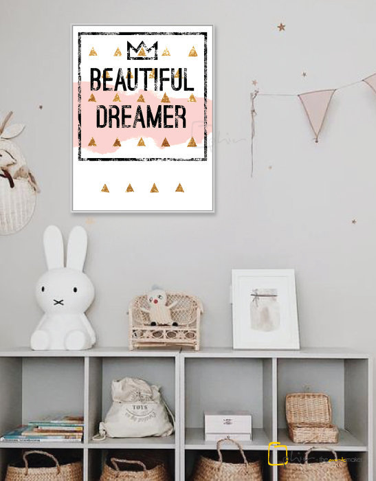 Beautiful Dreamer - Floater Frame - White
